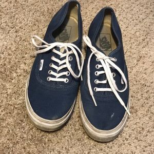 Women’s Navy Vans Size 9
